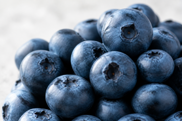 Fresh blueberries